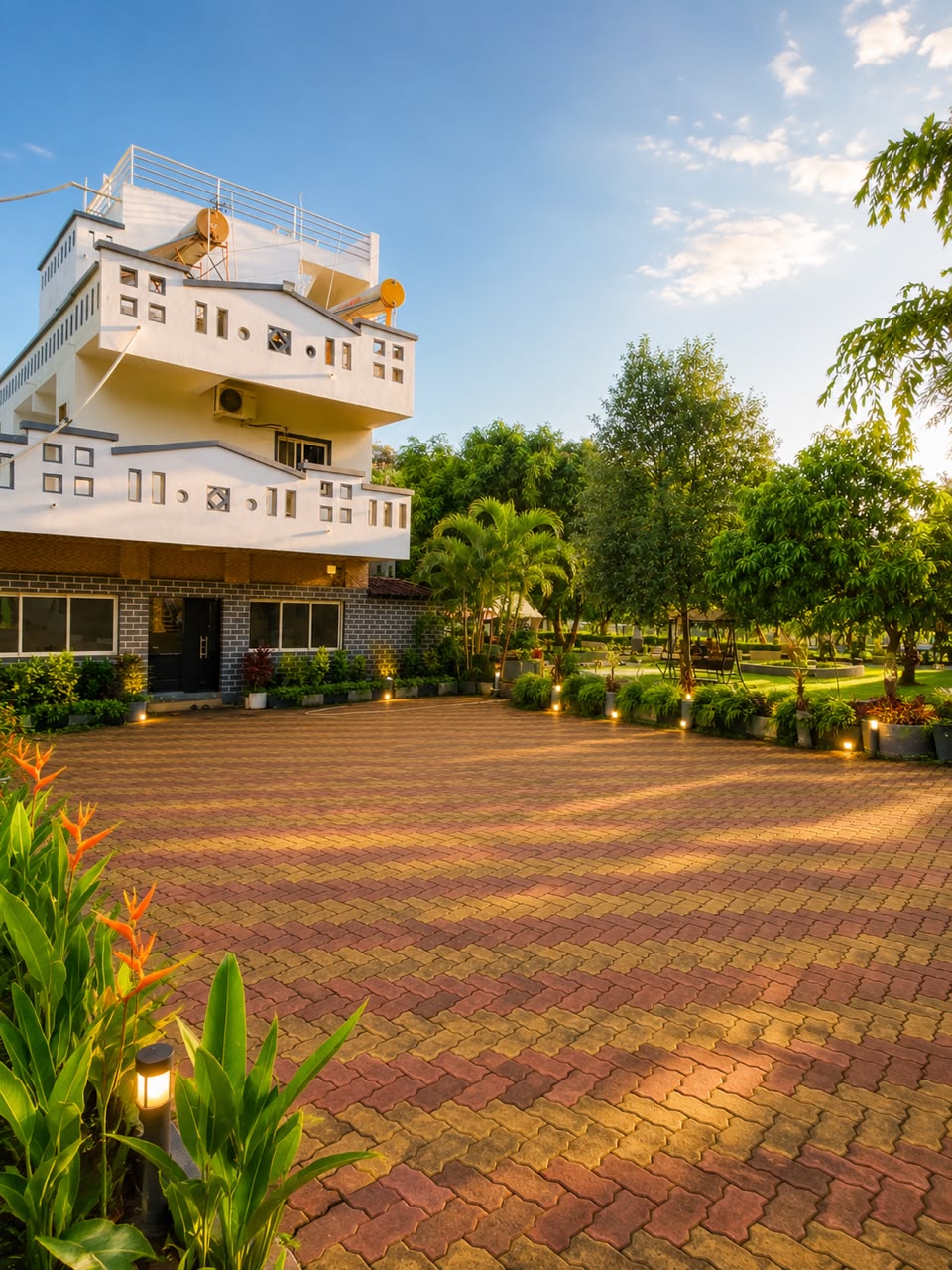 Resort main building exterior at Wildlife Gir Resort